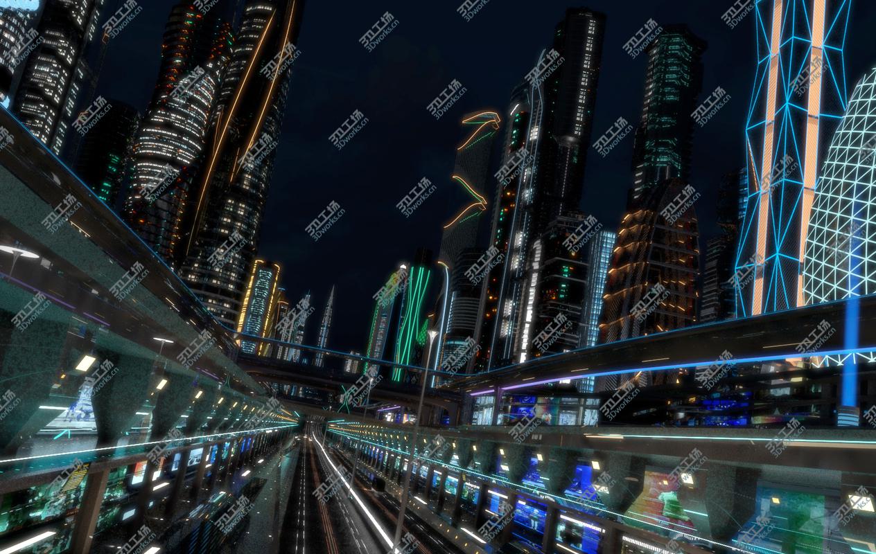 images/goods_img/20210113/3D Future City. Night. Main Street/5.jpg